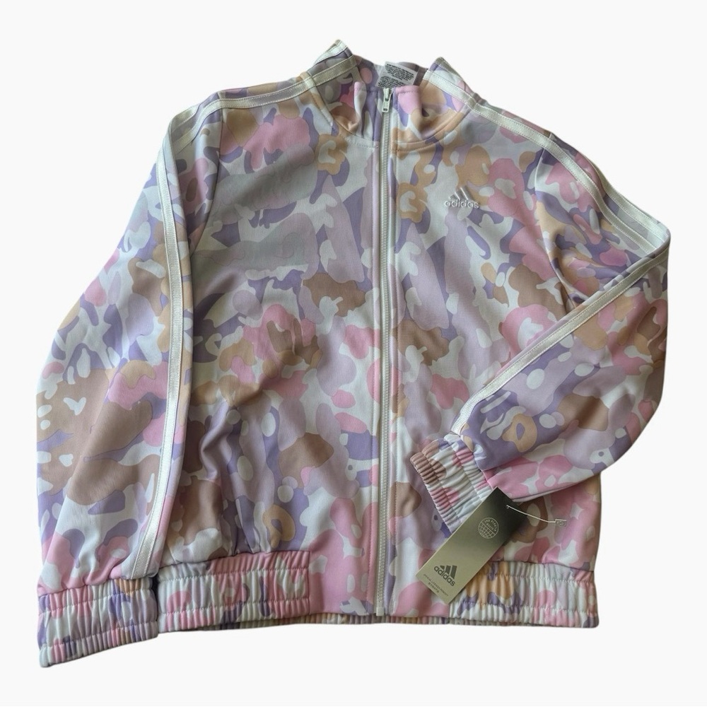 Adidas Puffer Jacket Pink and Purple Cozy Style - Picture 3 of 11